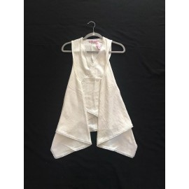 Calypso St. Barth Albin White Vest M $150 MSRP