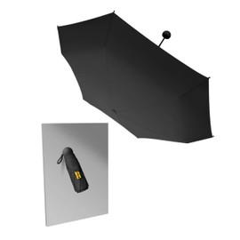 fKiZanthene Automatic Windproof Umbrella** - 8 - Rib Frame, UV Protection & Compact Travel Design (Black)