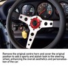 Improved Grip and Comfort Steering Wheel Center Cap with Modern