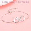 PDTU Gifts for Daughter, Sister, Best Friend, Infinity Symbol Bracelet