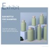 Travel Bottles 5PCS Refillable Shampoo Conditioner Bottles Squeeze Bottles with