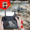 Brushless RC Drone with 4K Dual Camera, 4.5-inch HD Screen