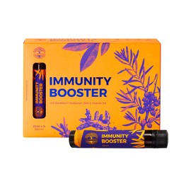Immunity Booster 14 x 25 ml Shots - 1 Shot Täglich - mit Vitamin D, Zink, Kurkuma, Sanddorn & Schwarzer Pfeffer - Vegan - The Purity Brand