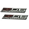 2Pcs New Z06 Blown Supercharged Engine Emblems 3D Badges Nameplate
