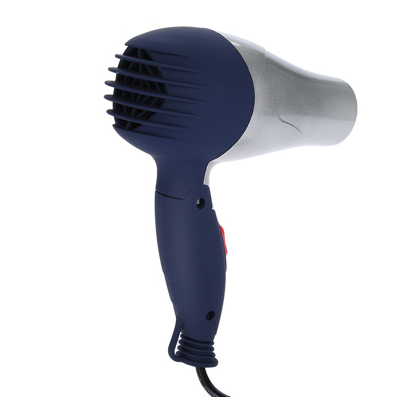 Lightweight Foldable Mini Hair Dryer Portable Adjustable Blow Dryer Silver