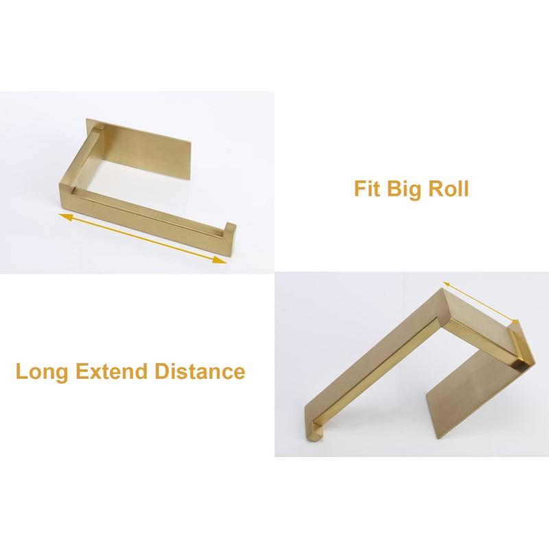 Vanloory Toilet Paper Holder, Self Adhesive Tissue Holder Stainless Steel
