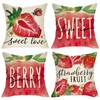 Ussap Spring Summer Strawberry Decorative Throw Pillow Covers 18 x