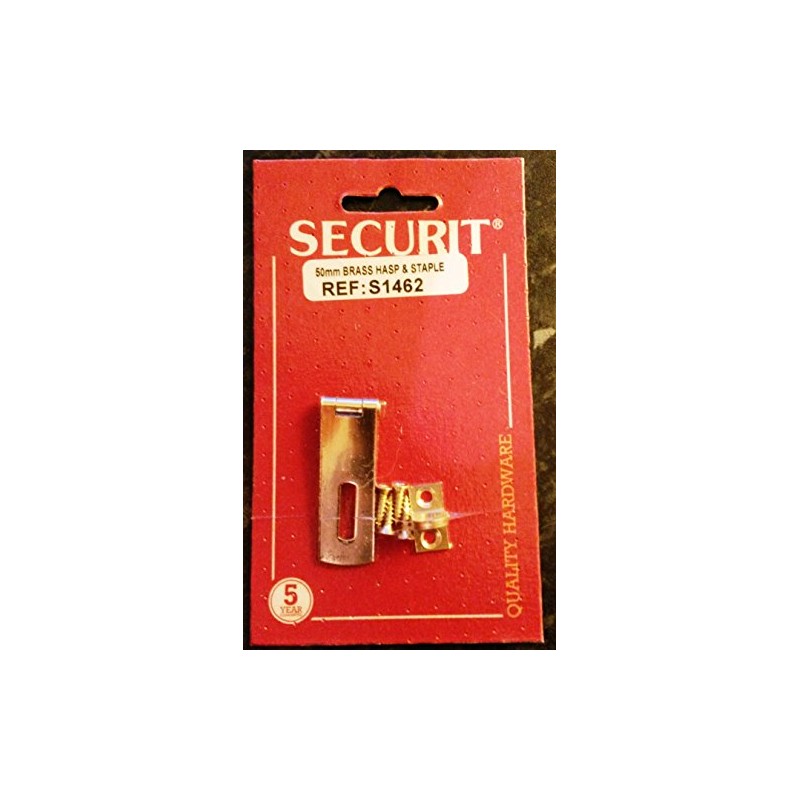 SEC HASP+Staple Brass 50MM S1462