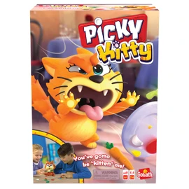 Picky Kitty: Feed The Kitty His Veggies Before He Flips The Plate! | Kids Action Games | For 2-4 Players | Ages 4+