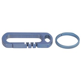 Titanium Alloy Keychain Lightweight Backpack Hanging Hook Buckle Carabiner Key ChainBlue