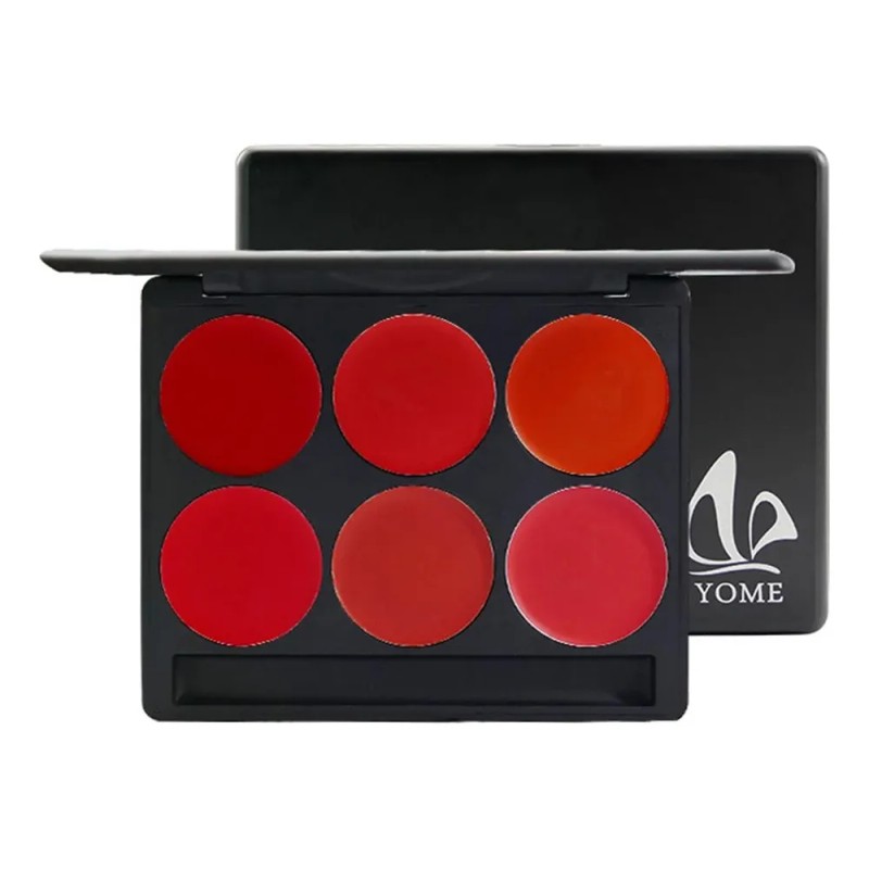 Paleta De Pintalabios De 6 Colores, Brillos De Labios, Plato