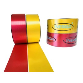 INERRA Ribbon Multipack - 2 x 100 Yard Rolls (Red & Yellow) Wedding Flowers Gift Decoration & Christmas