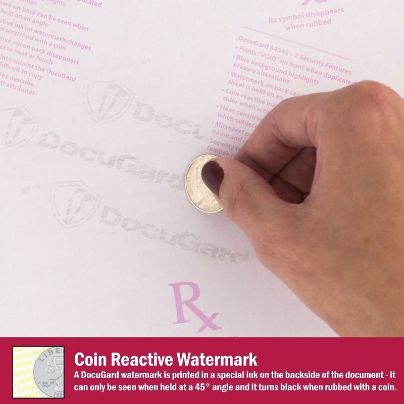 DocuGard Advanced Blue Security Paper, 7 Features, 8.5 x 11