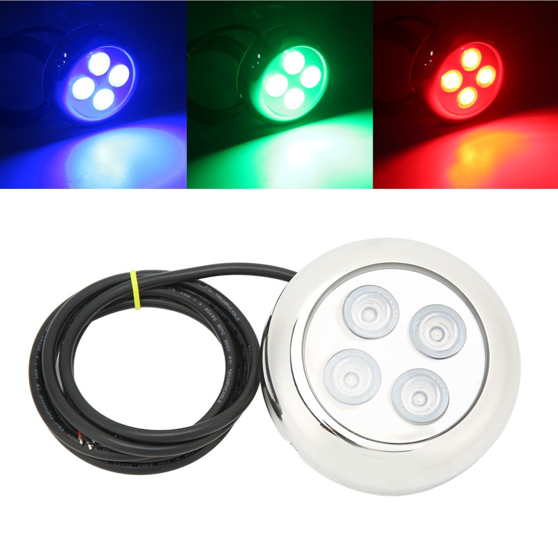 Marine Underwater Light 60° Angle IP68 Waterproof Seawater Interior Dome