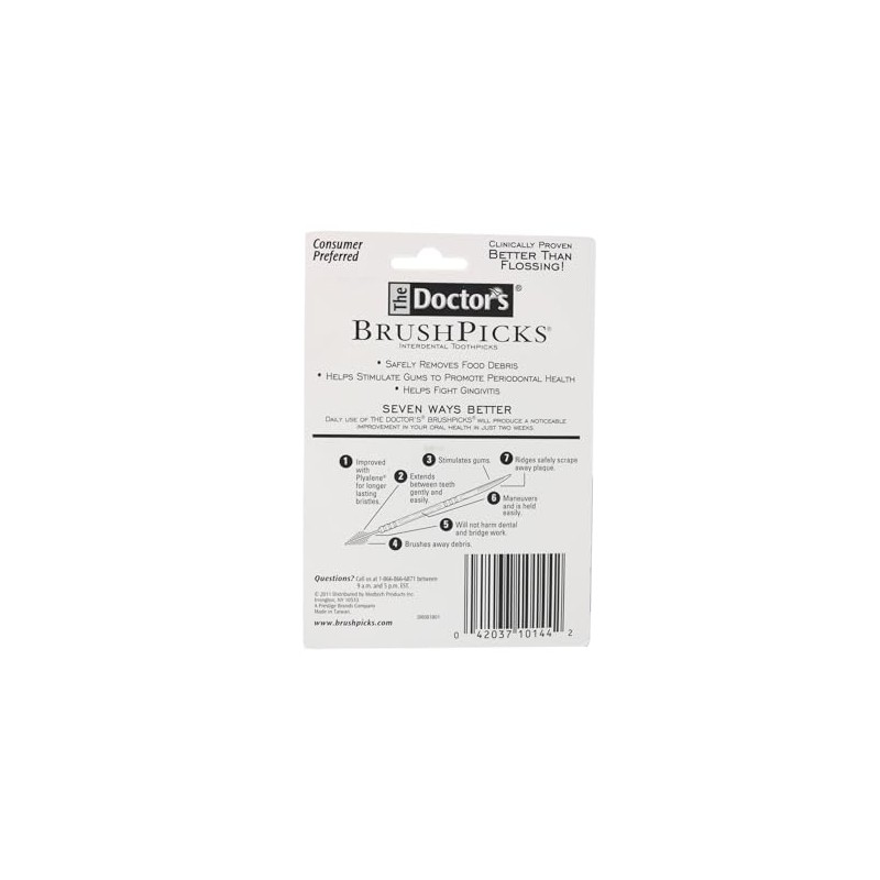 The Doctor's BrushPicks Interdental Toothpicks, 275 Count