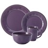 Rachael Ray Cucina Dinnerware 16-Piece Stoneware Dinnerware Set, Lavender Purple