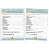 EMERGENCY CONTACT CARDS in Magnetic Sleeve Home Alone 5” x