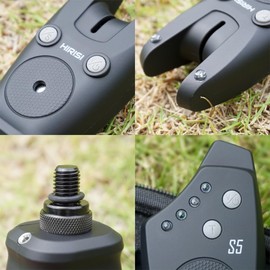 Hirisi Tackle Wireless Fishing Bite Alarm Set In Carry Bag (FBM-S5-2)