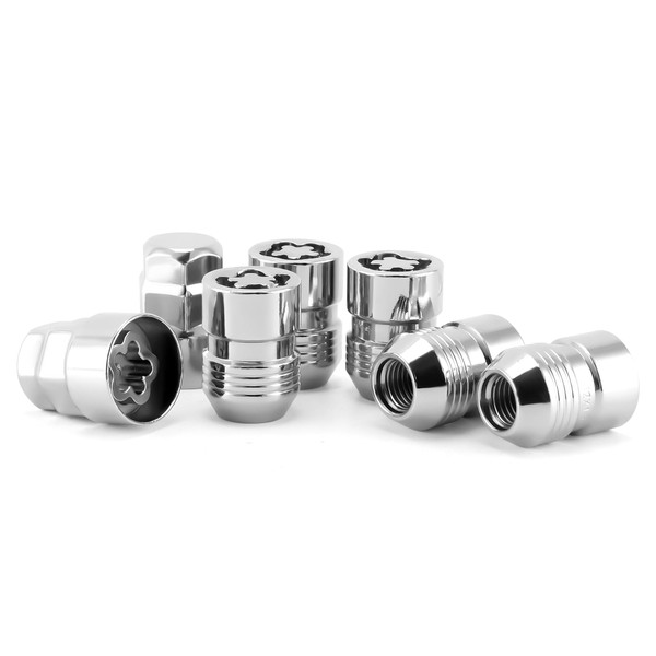 MEILUNBS Chrome Cone Seat Wheel Locks (M12 x 1.5 Thread
