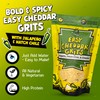 Jalapeno Yellow Corn Grits with Cheddar Cheese + Hatch Green