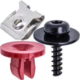 Rexka 15 Sets T30 Engine Splash Shield Guard Undertray Cover Screws Bolt Nut Clip Kit Compatible with Ford Focus Fusion Escape Explorer C-Max Transit Connect Lincoln MKC