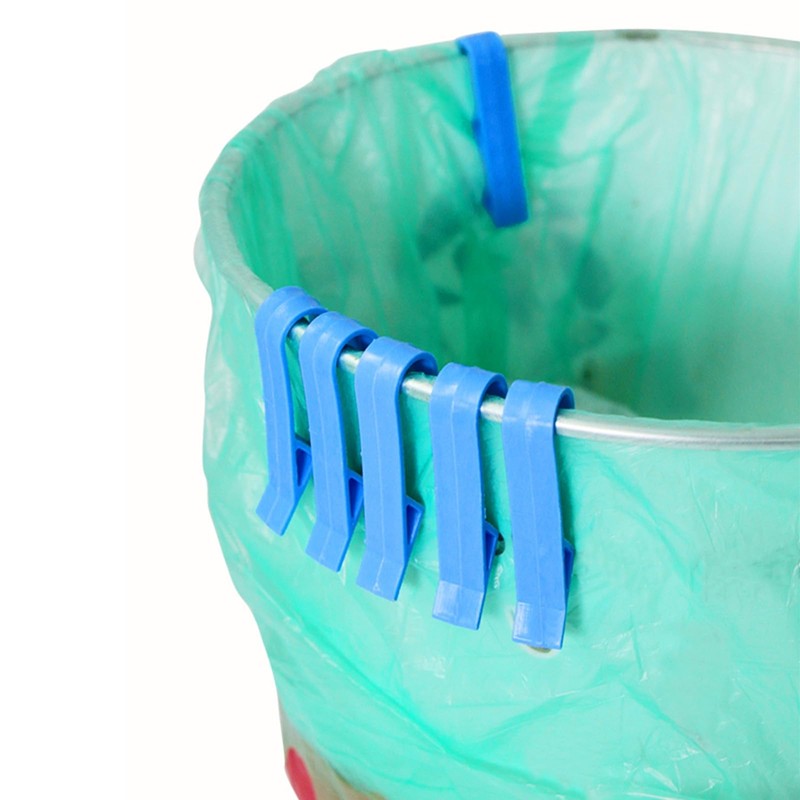 10 Plastic Trash can Clips, Anti-Slip Fixed Garbage Bags, Home