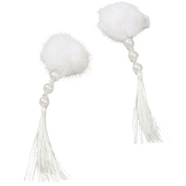 Parhumsin China Hair Ornament, Bun Cover, China Hair Access, China Bun (White)