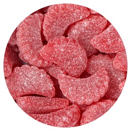 Cherry Slices Candy, 1 Pound Bulk Bag, Candy Cherry Slices Gummy Candy, Red Candy