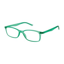 Scojo New York Gels Manhattan Reading Glasses - Stylish & Durable Readers for Men & Women - Matte Jungle Green, 2.25x