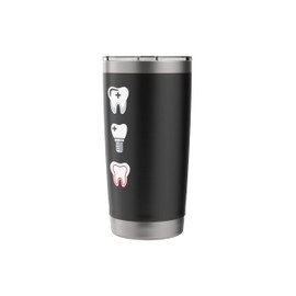 Dentist Dental Hygiene Dentist Humor Crown Teeth Braces Stainless Steel Insulated Tumbler