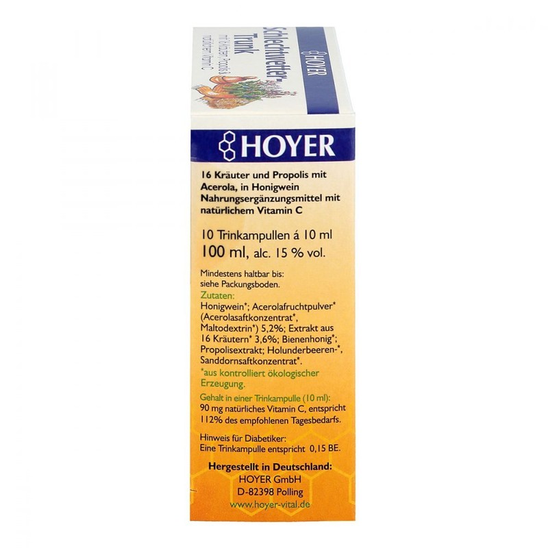 Hoyer Bad Weather Drinking Ampoules 10 x 10 ml