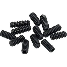 MonsterBolts - #4-48 x 3/16" (Fine Thread) Guitar Saddle Bridge Height Adjustment Screws for 2008 and up Fender American series, Black, 12 Pack