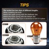 KPALAG 2-Pack Front Turn Signal Light Socket with Bulbs and