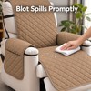 Waterproof Recliner Quilted Cover – Nonslip Furniture Slipcover with Elastic