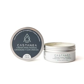 CASTANEA Crema Hidratante para Piernas Cansadas y con Vrices  Manteca de Karit, Castao de Indias, rnica, Centella Asitica, Romero, Alantona, Mentol,  