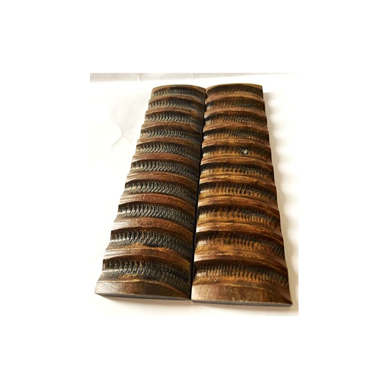 Gold Impala Horn Knife Handle Scales Genuine Horn Material For