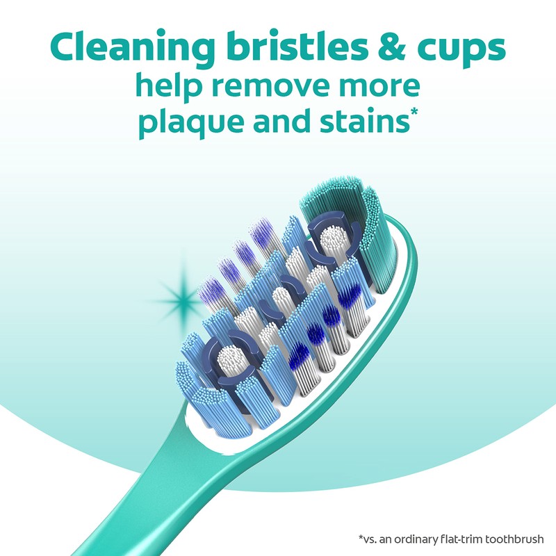 Colgate 360 Toothbrush with Tongue and Cheek Cleaner, Soft Toothbrush,