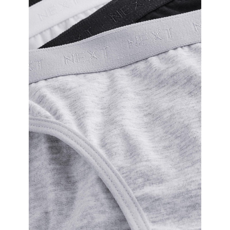 NEXT 7er-Pack Bikinihose Schwarz/Weiß/Grau 11-12 Jahre
