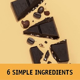 Hu Chocolate Bars | 6 Pack Hazelnut Coffee | Natural Organic Vegan, Gluten Free, Paleo, Non GMO, Fair Trade Dark Chocolate | 2.1oz Each