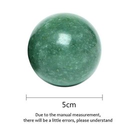 STCREE 5cm Exercise Handballs Soild Marble Chinese Baoding Balls Dark Green Massage Stress Health Meditation Balls for Hand Therapy Dark Green with No Chimes TQGJST16