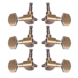 6PCS 3L3R Guitar String Tuning Peg Tuner Machine Head,Copper Alloy Hexagon Knobs Tuning Keys,Enclosed Locking Tuners for Electric or Acoustic Guitar Adjustment Accessories