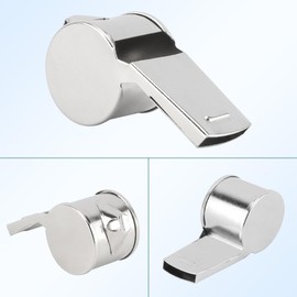 Whistle, Stainless Steel Whistles Referee Whistle Emergency Whistle for Coaches with Lanyard Coach Whistles Loud Crisp Sound Whistle Teacher Whistle (Silvery, One Size)