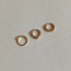 14k basic petite mini one-touch earring ring earrings 1 type