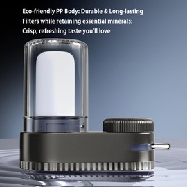 Zuquik Adjustable Advanced 7-Stage Water Purifier Tap - Premium PP Plastic & 304 Stainless Steel with Ceramic Filter (Bonus Replacement Filter)