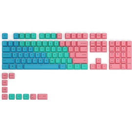 Glorious GPBT Dye Sublimated Keycaps (Pastel) - Thick PBT Plastic 114 Keycap Set for Full Size, TKL, Compact, 75% Mechanical Keyboards