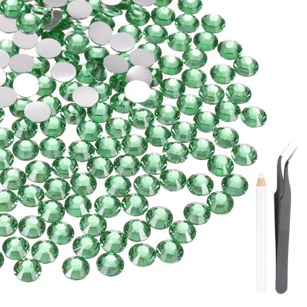 MECCANIXITY 400 Pcs Flatback Crystal Rhinestones, Resin Crystal Gems with