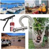 Unifizz M6 D Shackle Heavy-Duty,D Shackle,Durable D-Type Load-Bearing Hook Ring