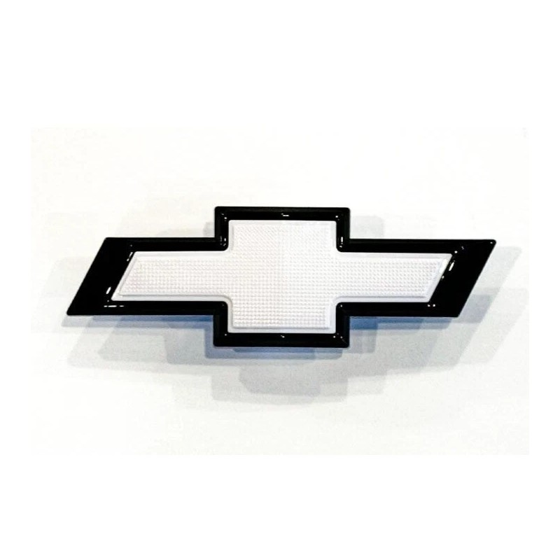 GM Front Small Black White Bowtie for 2019-2024 Chevy Silverado