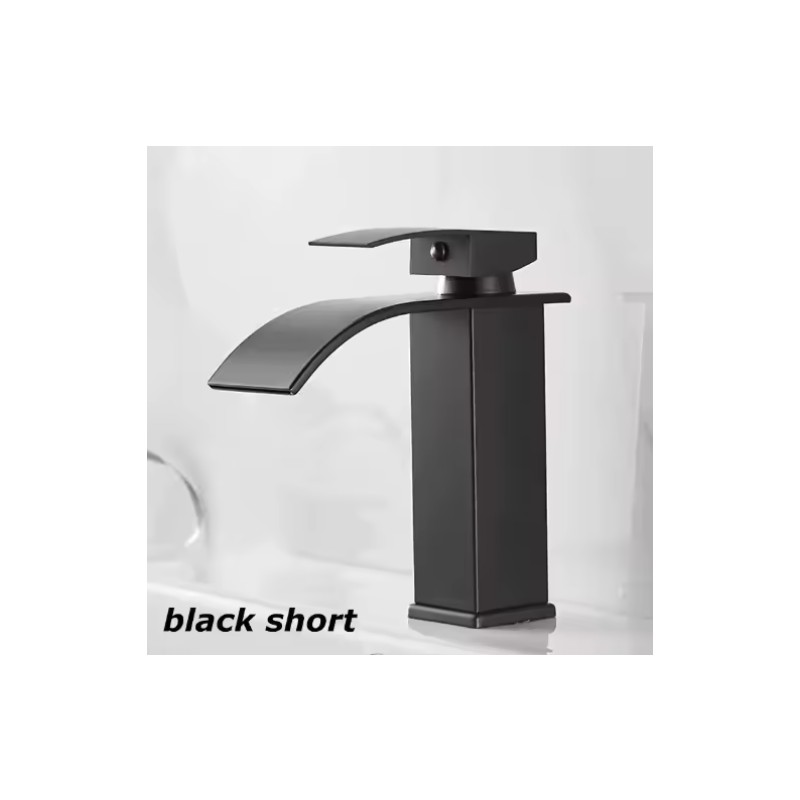 Waterfall Bathroom Faucet for Sink Basin – Hot & Cold