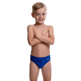 Flow Swim Briefs – Boys Brief Style Swimsuit Sizes 21 to 32 in Black, Navy, and Blue (Blue, 24 (23" - 24" Waist))